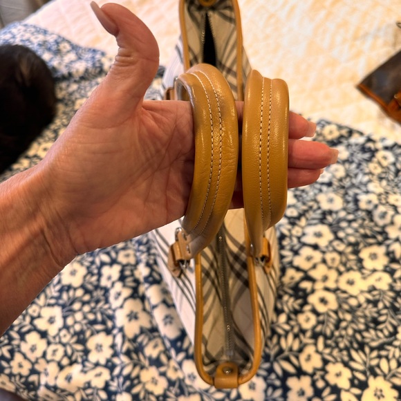 Burberry Beige and Brown Plaid Tote - Picture 8 of 11